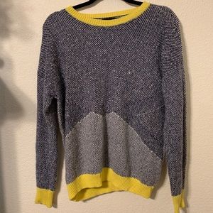 Super cute yellow/grey sweater!